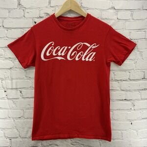 Coca Cola T Shirt‎ Sz S Red Logo Advertising Classic
